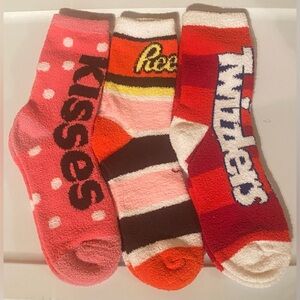 Fuzzy Fun Novelty Socks Featuring Hershey Candy Brands